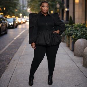 Elegant Black Women's Top